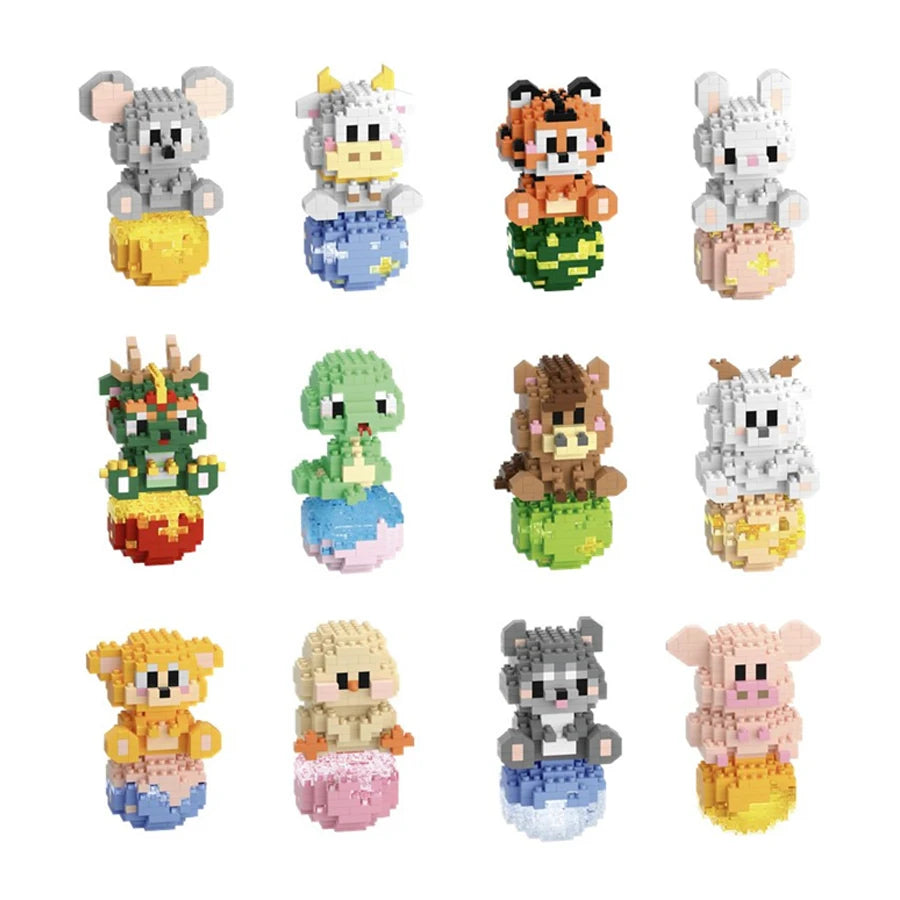Chinese Zodiac Mini Building Blocks