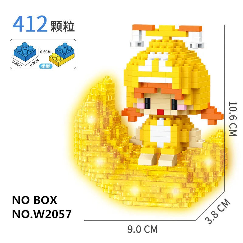 Kawaii 12 Zodiac Signs (+ DEVIL/LOVE version), Educational Building Block