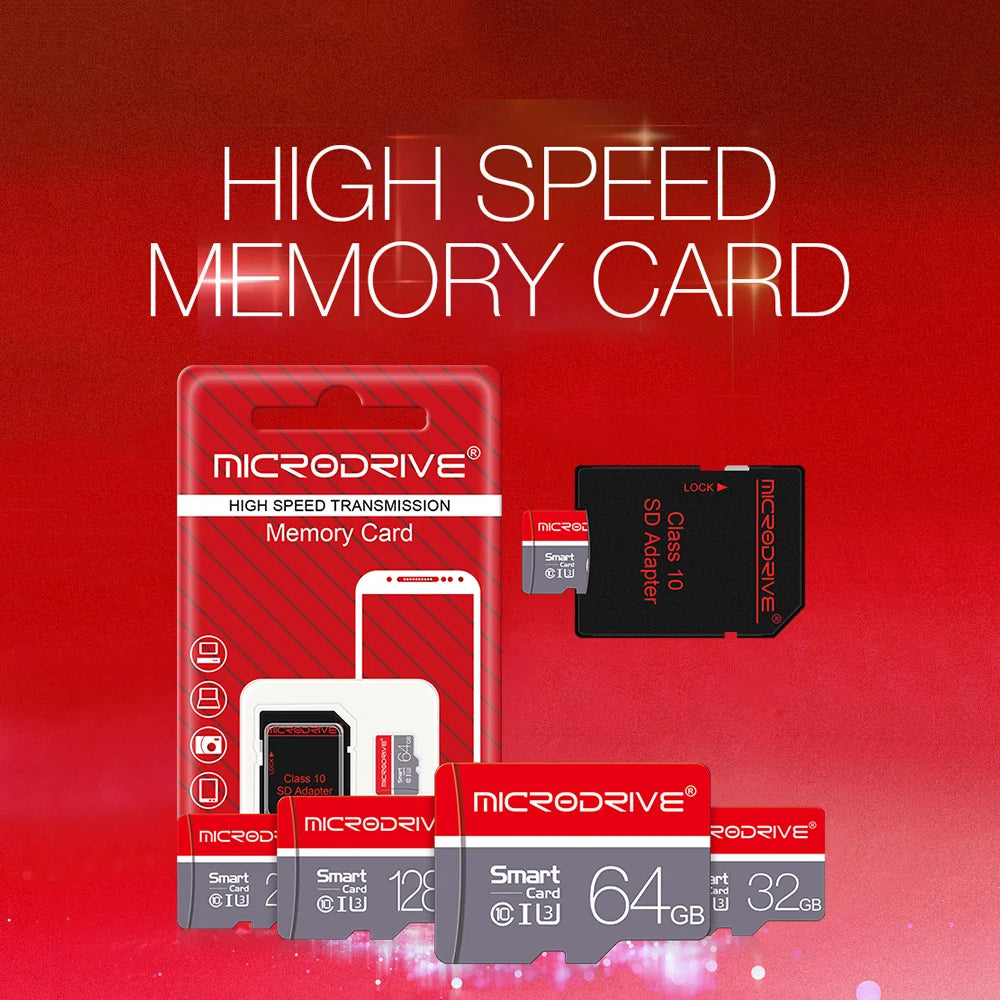 Tarjeta de memoria Mini SD de alta velocidad, 256GB, Clase 10, Micro TF, memoria USB, 4GB, 8GB, 16GB, 32GB, 64GB, 128GB para teléfono inteligente