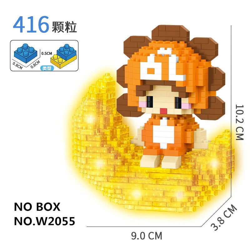 Kawaii 12 Zodiac Signs (+ DEVIL/LOVE version), Educational Building Block