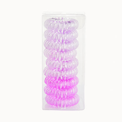 9 gomas para el pelo en espiral, antiarrugas, con cordón para mujer