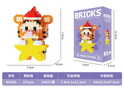 Juego de bloques de construcción educativos unisex OEM, estilo rompecabezas, juguete de construcción DIY