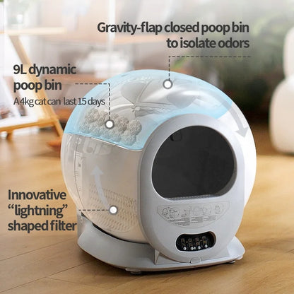 Electric Smart Self Cleaning Cat Toilet Automatic Cat Toilet Intelligent Litter Box
