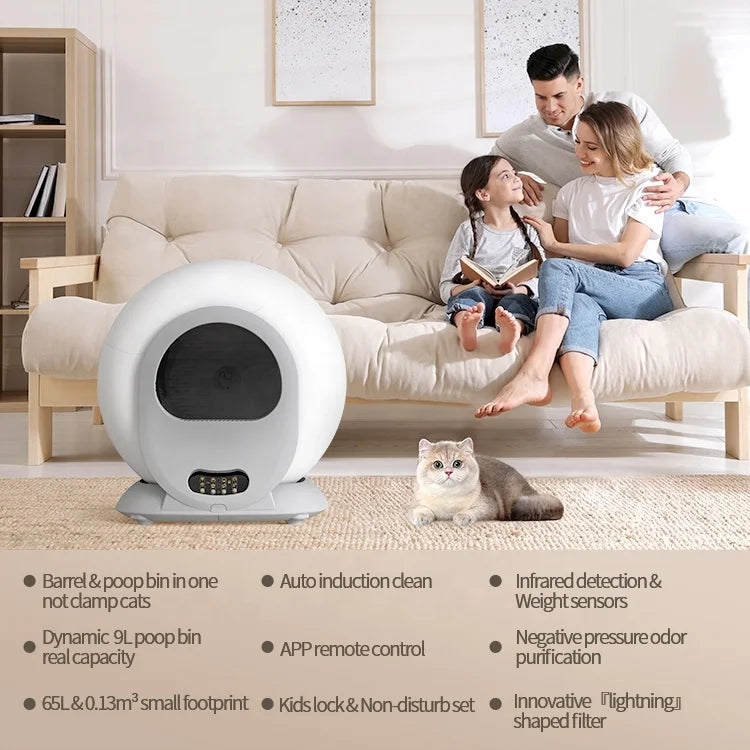 Electric Smart Self Cleaning Cat Toilet Automatic Cat Toilet Intelligent Litter Box