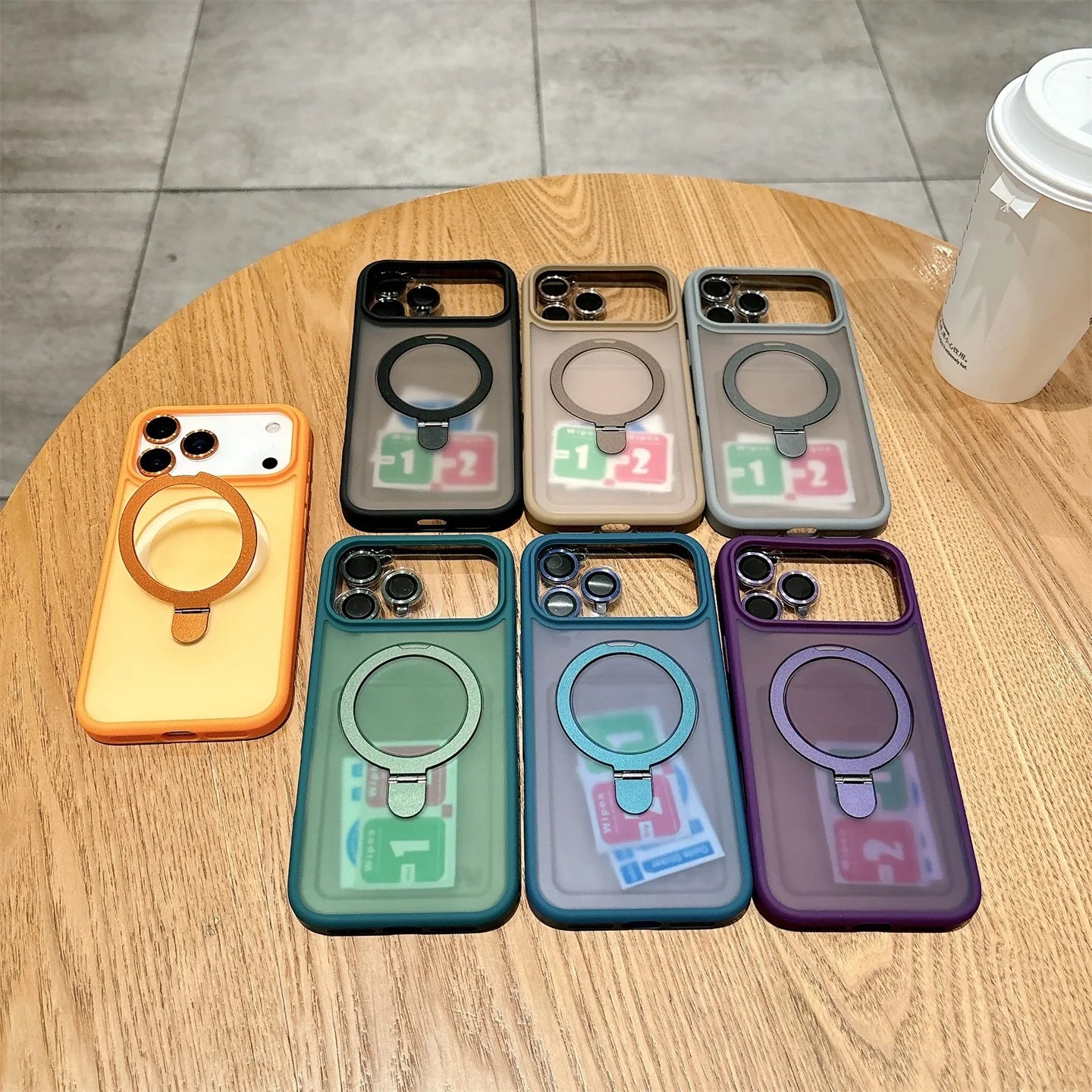 Phone case 16 Magnetic Bracket Transparent
