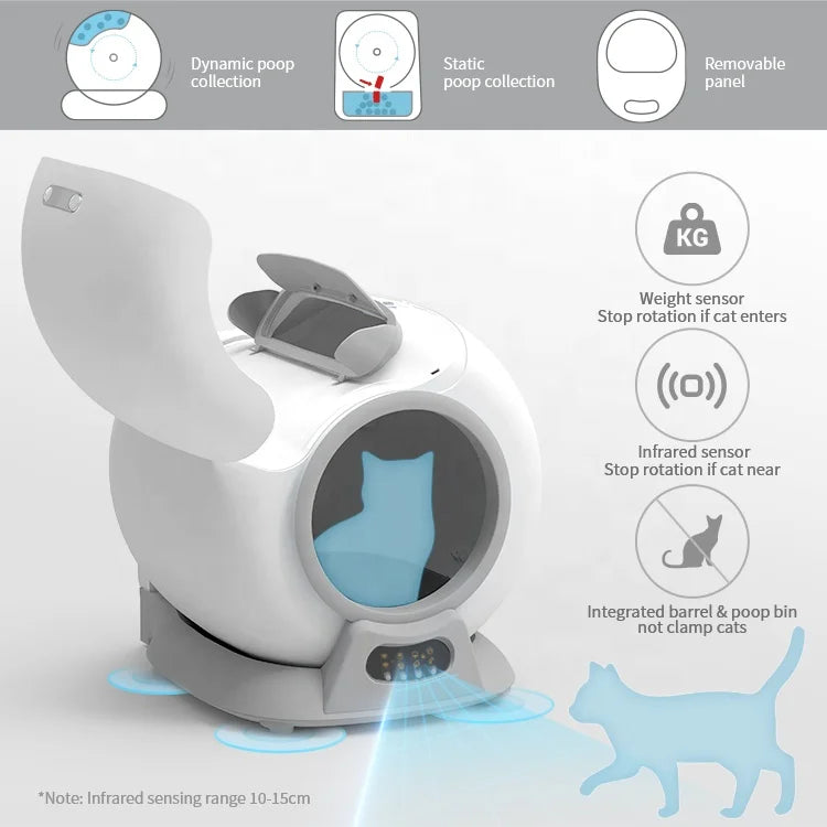 Electric Smart Self Cleaning Cat Toilet Automatic Cat Toilet Intelligent Litter Box