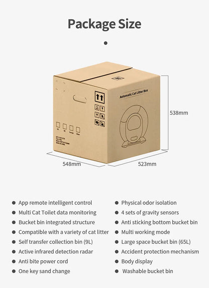 Arena De Gato Automatic Cleaning Poop Factory Smart Auto Cat Litter Box Wholesale