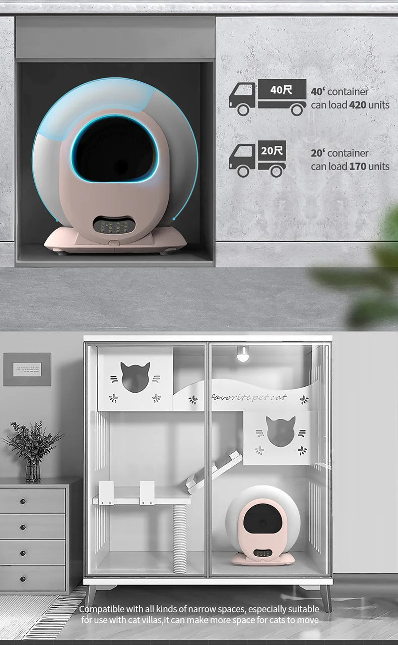 Arena De Gato Automatic Cleaning Poop Factory Smart Auto Cat Litter Box Wholesale