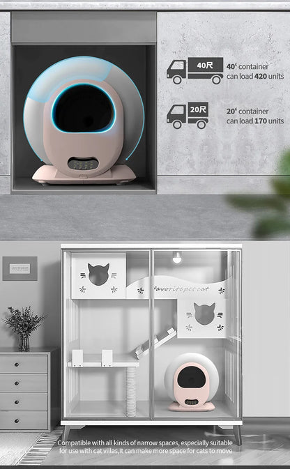 Arena De Gato Automatic Cleaning Poop Factory Smart Auto Cat Litter Box Wholesale