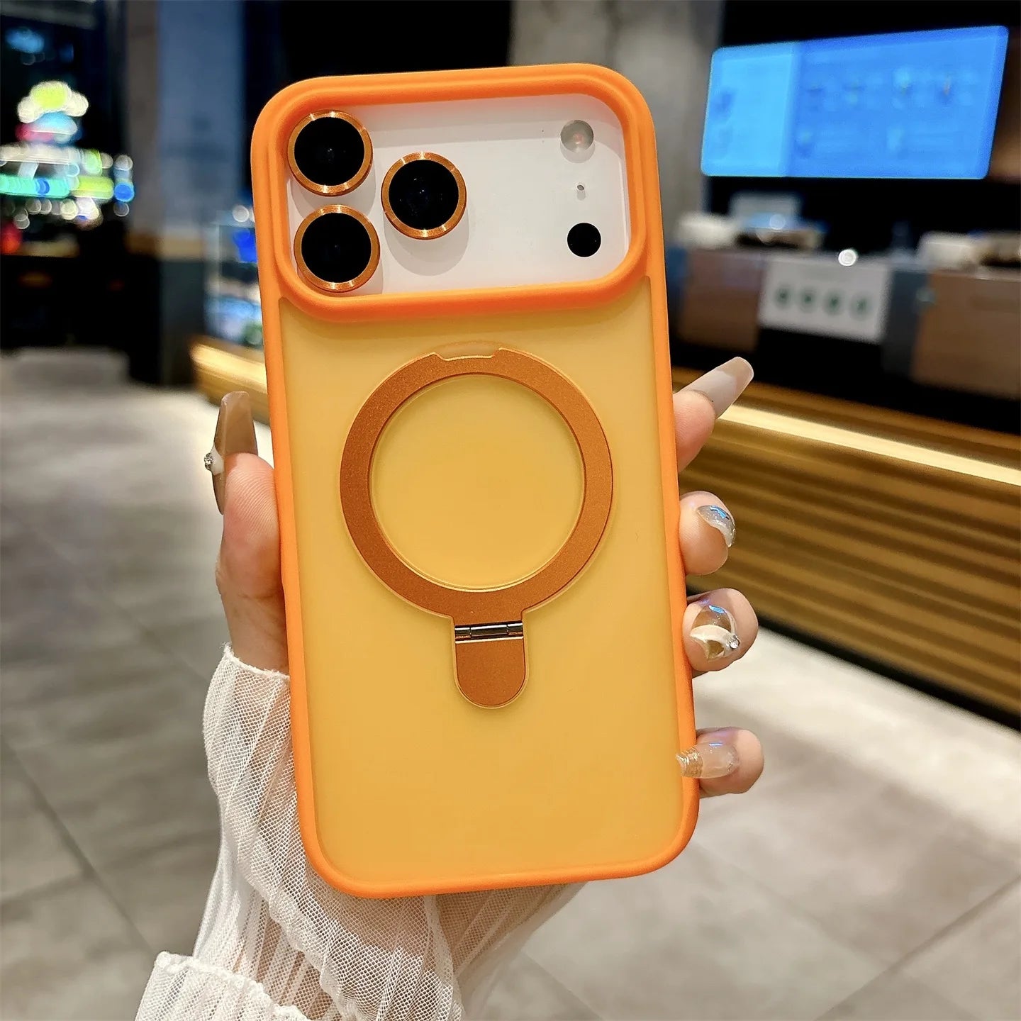 Phone case 16 Magnetic Bracket Transparent