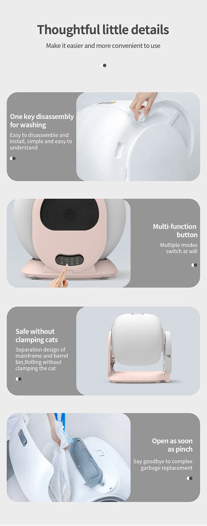 Arena De Gato Automatic Cleaning Poop Factory Smart Auto Cat Litter Box Wholesale