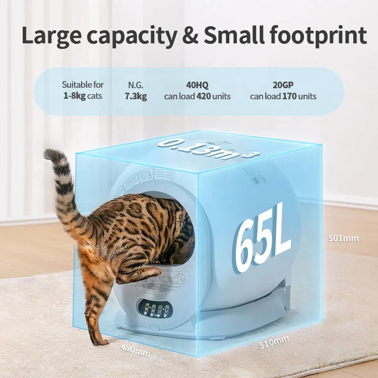 Electric Smart Self Cleaning Cat Toilet Automatic Cat Toilet Intelligent Litter Box
