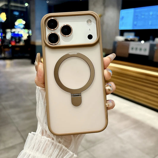 Phone case 16 Magnetic Bracket Transparent