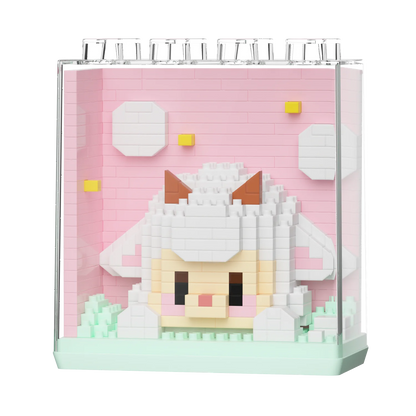 HUIQIBAO Cute animal Micro Model, Bloques de construcción DIY educativos