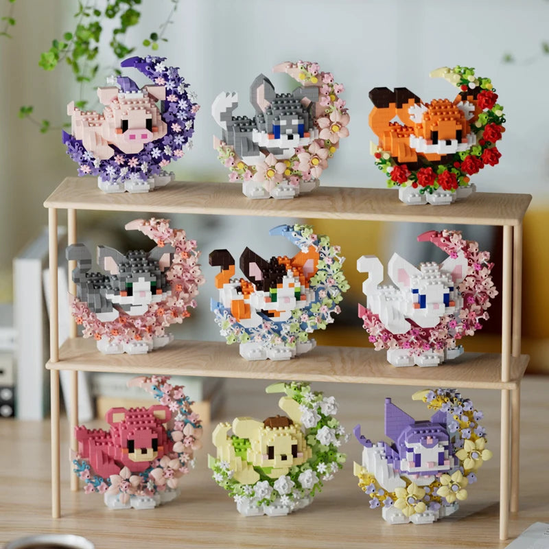 Mini mascotas adorables, bloques de construcción pequeños DIY