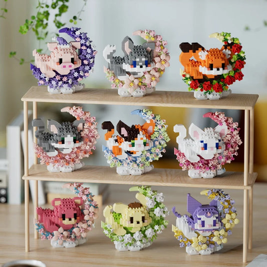 Mini mascotas adorables, bloques de construcción pequeños DIY