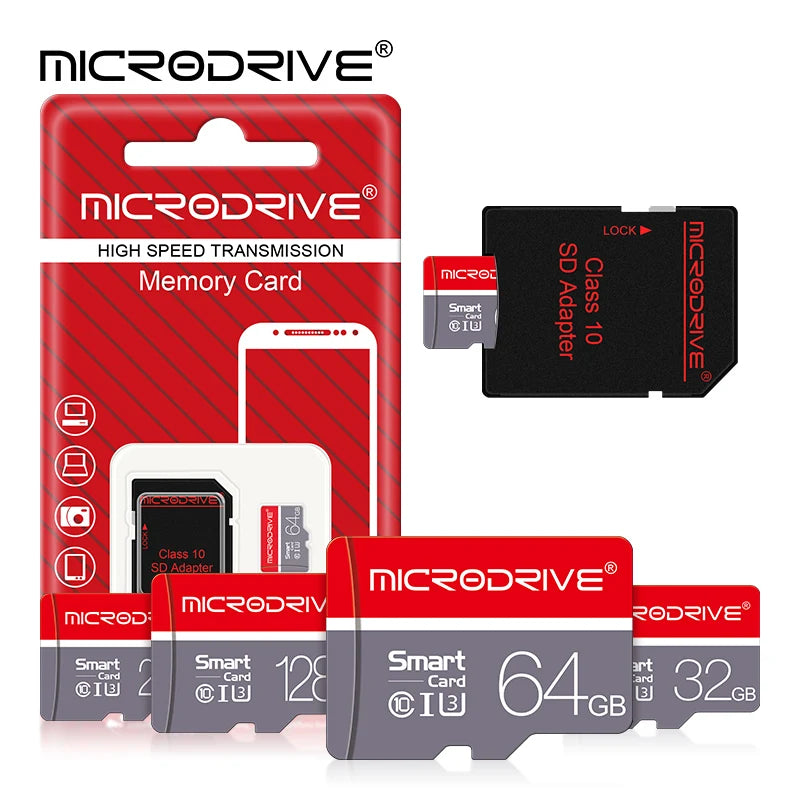 Tarjeta de memoria Mini SD de alta velocidad, 256GB, Clase 10, Micro TF, memoria USB, 4GB, 8GB, 16GB, 32GB, 64GB, 128GB para teléfono inteligente