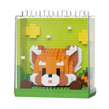 HUIQIBAO Cute animal Micro Model, Bloques de construcción DIY educativos