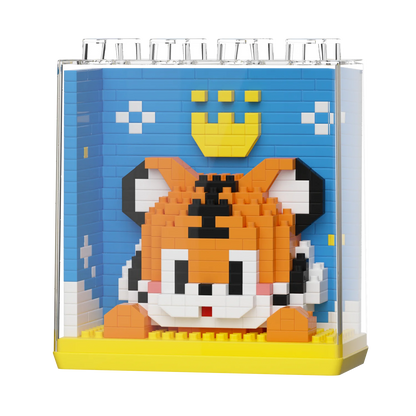 HUIQIBAO Cute animal Micro Model, Bloques de construcción DIY educativos