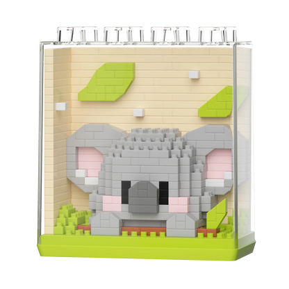HUIQIBAO Cute animal Micro Model, Bloques de construcción DIY educativos