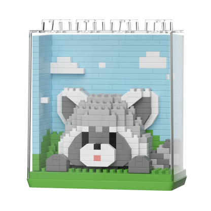HUIQIBAO Cute animal Micro Model, Bloques de construcción DIY educativos