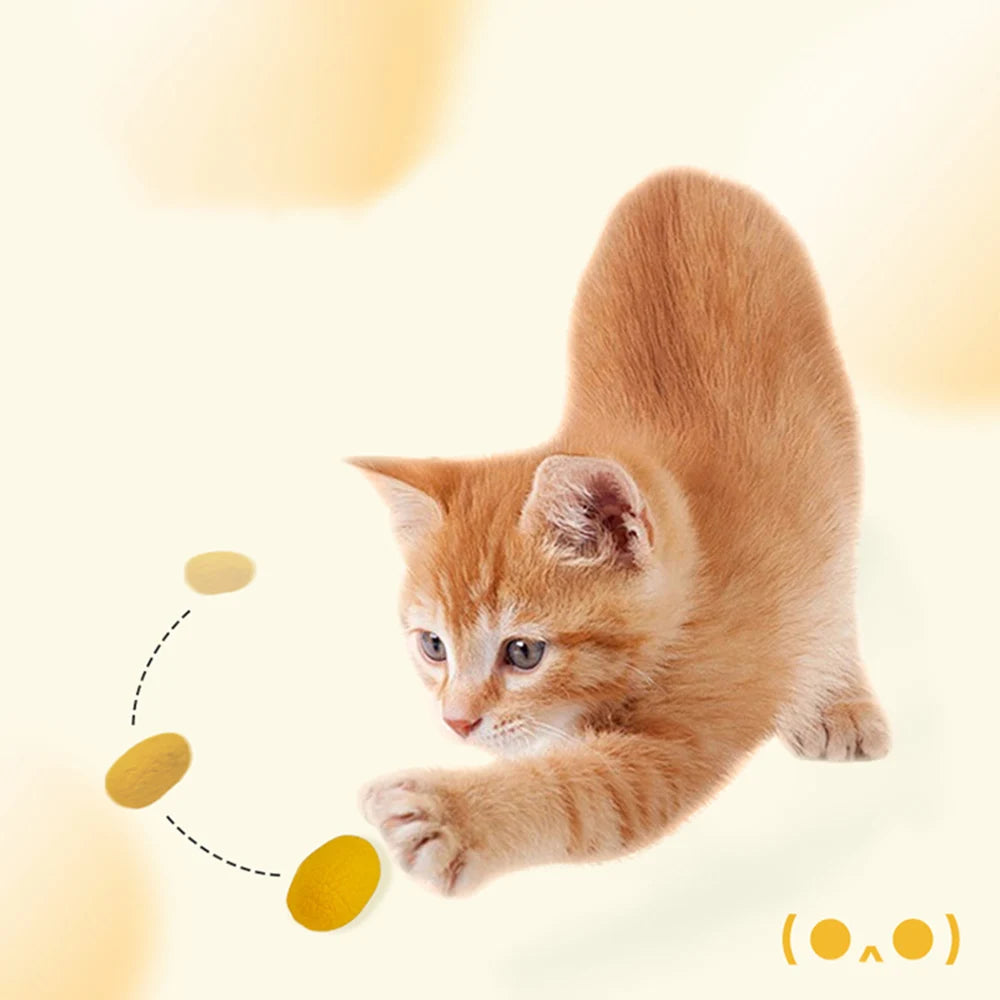 Los juguetes para gatos son naturales puros, sin teñir, sin decoloración, secado completo, con cocones de crisalis y gusano de seda para diversión de artefactos para gatos