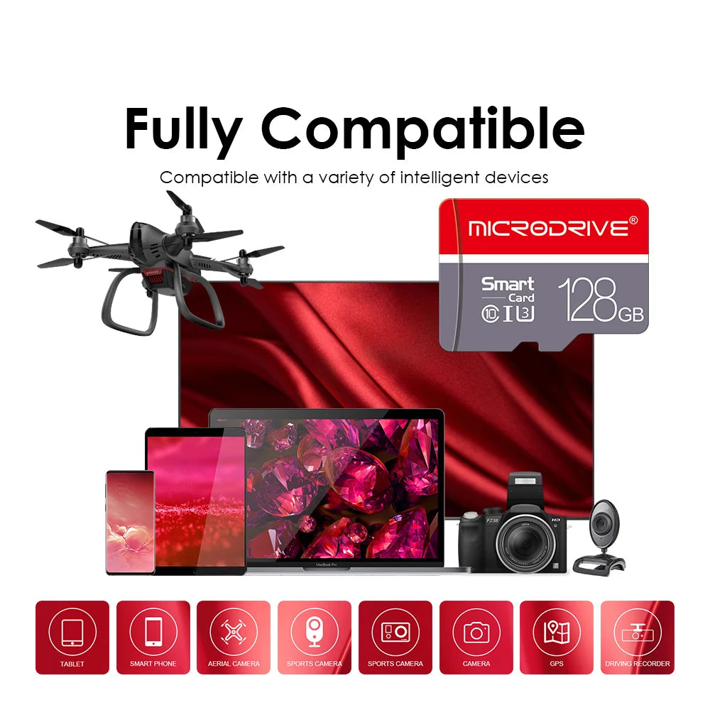 Tarjeta de memoria Mini SD de alta velocidad, 256GB, Clase 10, Micro TF, memoria USB, 4GB, 8GB, 16GB, 32GB, 64GB, 128GB para teléfono inteligente