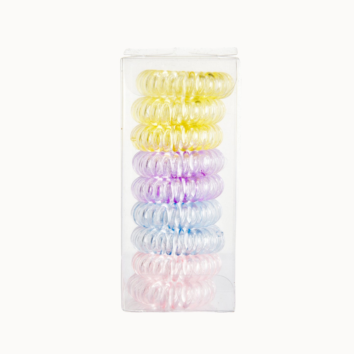 9 gomas para el pelo en espiral, antiarrugas, con cordón para mujer