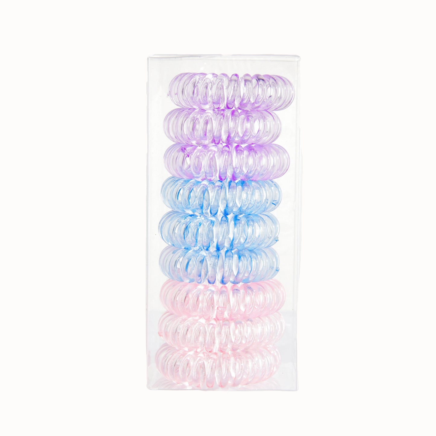 9 gomas para el pelo en espiral, antiarrugas, con cordón para mujer